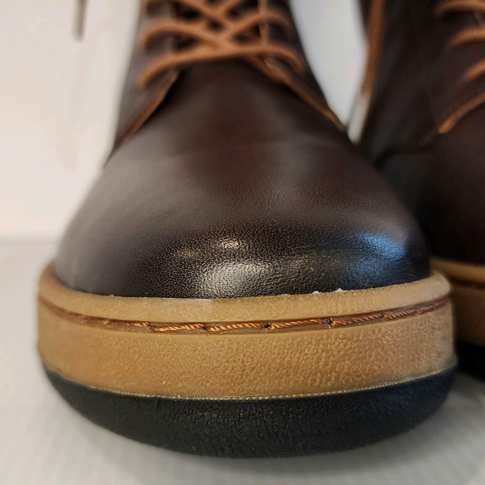 1980 NWOT Genuine Leather Upper&Lining, Lace&Zip Closure Portugal made Booties - Picture 13 of 15